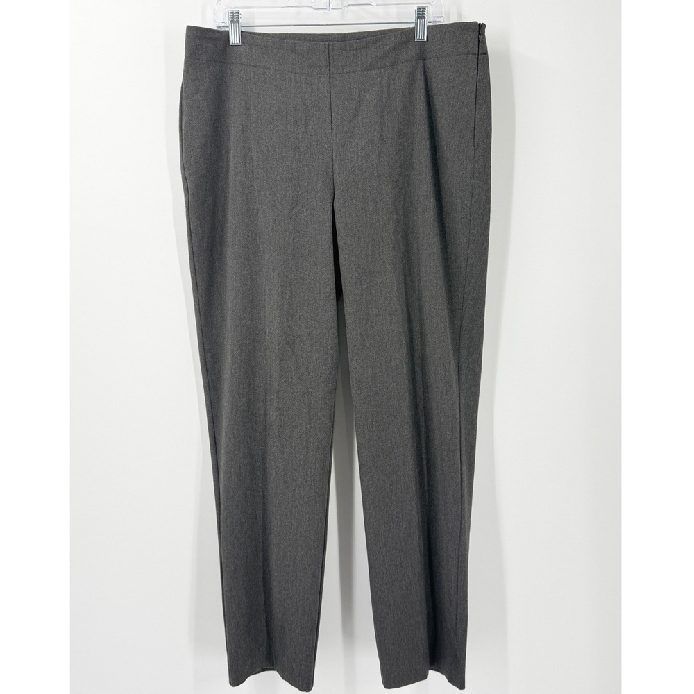 Talbots Heritage Dress Pants Womens sz 14 Gray Office Minimalist Preppy Academia